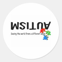 Seeing The World From A Different Angel (PP2) Round Sticker