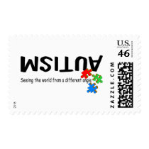 Seeing The World From A Different Angle (Pieces) Postage Stamp