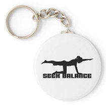 Seek Balance Yoga Keychains