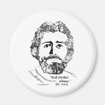 "Seek His Face Always" Ps. 105:4 Fridge Magnets