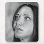 Seeking Guidance Girl Portrait Mousepad