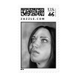 Seeking Guidance Girl Portrait Postage postage