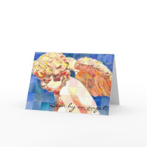 "Seen by an angel" Greeting Card