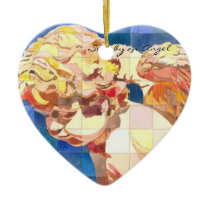Seen by an Angel Heart Ornament ornaments
