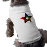 Segmented Star on Spherical Surface Pet T Shirt