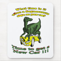 Segnosaurus Car Wreck Mousepad