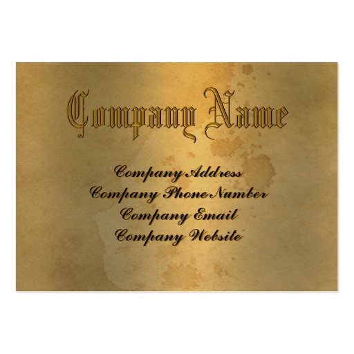 Segonzac Victorian Business Card Templates (back side)