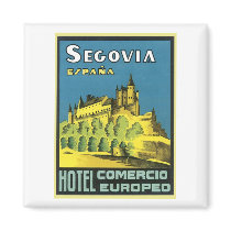 Segovia Espana Hotel Comercio Europeo Magnet