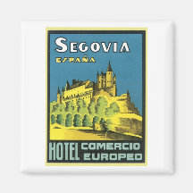 Segovia Espana Hotel Comercio Europeo Magnet