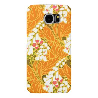 Séguy’s Art Nouveau White Bell-Shaped Flowers Samsung Galaxy S6 Cases