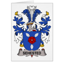 Sehested Family Crest cards