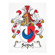 Seidel Family Crest Custom Invitations