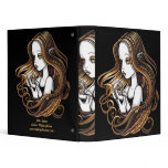 "Seika" Amber Rose Crystal Ball Angel Binder