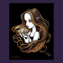 "Seika" Amber Rose Crystal Ball Angel Poster posters