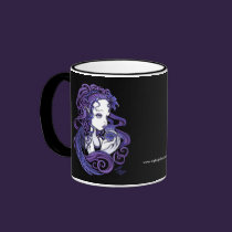Seika & Amethyst Crystal Ball Angels Mug mugs