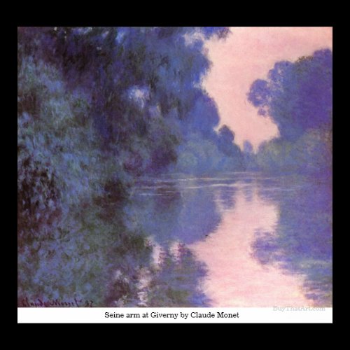 Seine arm at Giverny by Claude Monet Poster