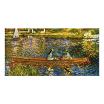 Seine At Asnères (Das Boot) By Pierre-Auguste Customized Photo Card