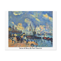 Seine At Bercy By Paul Cezanne Post Cards