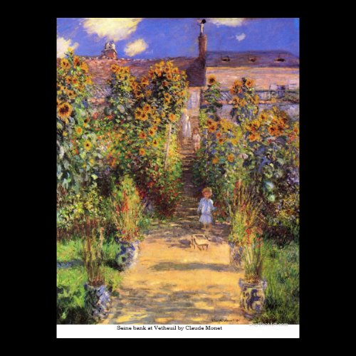 Seine bank at Vetheuil by Claude Monet Print