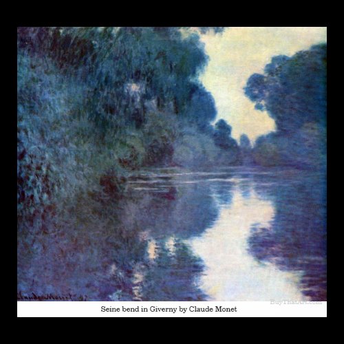 Seine bend in Giverny by Claude Monet Posters