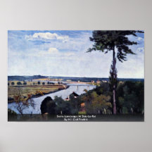 Seine Landscape At Bois-Le-Roi Poster