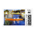 Seine River At Asnieres by Renoir Stamp
