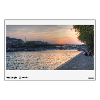 Seine sunset wall graphics