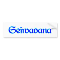 Seiwaoana one Bavarian Bavaria Bumper Sticker