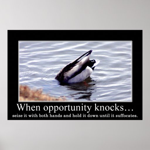 Seize opportunity with both of your hands print Zazzle