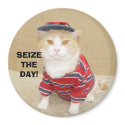 Seize the day! magnets by myrtieshuman Seize the day! magnets