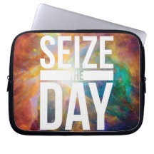 Seize the Day Nebula Computer Sleeve