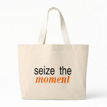 Seize The Moment Orange Canvas Bags