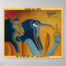 Sekhmet and Thoth Print