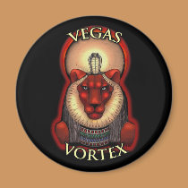 Sekhmet Round Magnet