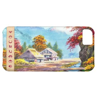 Seki K Country Farm by Stream in Autumn scenery iPhone 5C Cases