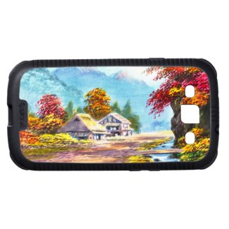 Seki K Country Farm by Stream in Autumn scenery Galaxy S3 Case