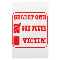 Select One Gun Owner or Victim stationery
