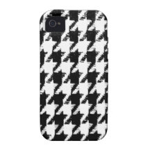 Select Your Color Houndstooth Pattern iPhone 4 Cases
