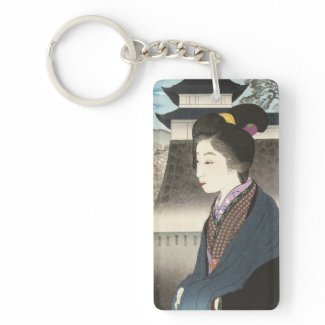 Selected Views of Kyoto, Moon at Nijo Castle Acrylic Key Chains