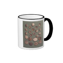 Selection Celtic and Roman  coins found Mug