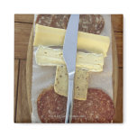 Selection of gourmet cheeses and cut meats magnets