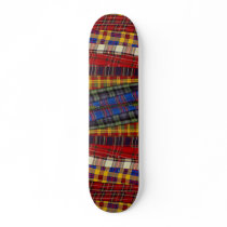 Selection of tartans skateboard deck