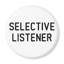 Selective Listener magnets by LabelMeHappy Selective Listener magnets