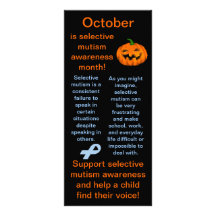 Selective Mutism Awareness Month Facts Full Color Rack Card