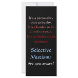 Selective Mutism Awareness Full Color Rack Card