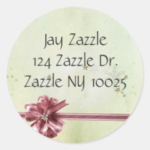 self address christmas sticker