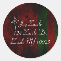 self address christmas sticker