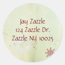 self address christmas sticker