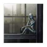 self aware robot scifi tiles