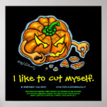 Self-Carving Jack-o-lantern poster